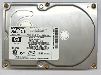 40 GB IDE/AT FESTPLATTE  MAXTOR  D740X-6L P6080-60101 3,5 ZOLL #FP3773