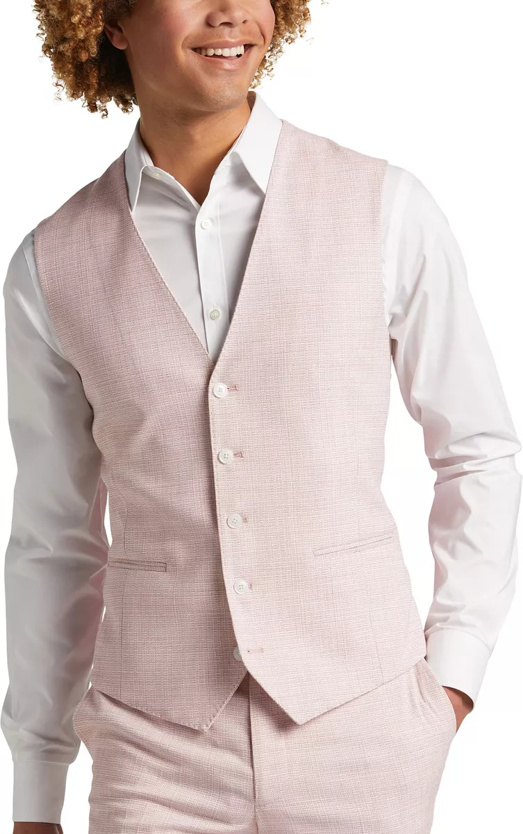 Light pink suit vest sale