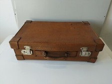 Antica VALIGIA DI CARTONE,IDEALE PER BAULE AUTO D'EPOCA.Lun 56x32 H20 cm