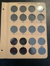 Dansco album #7165: Franklin Proof Half Dollars, Page 3, 1950-1963, Brand New