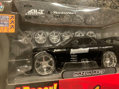 Jada Import Racer GARAGE WORX - Mazda RX7 Black 1:24 - WITH BONUS Jada Import Racer GARAGE WORX - Mazda RX7 Black 1:24 - WITH BONUS