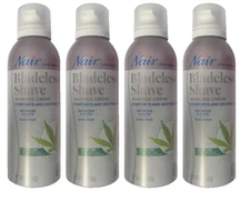 Pack of (4) New NAIRNair Spray Bladeless Shave Whipped Cream Hair Remover, 5 Oz