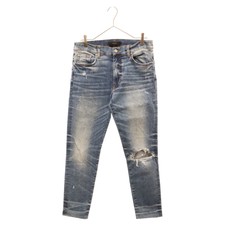 AMIRI Stretch Damaged Denim Pants Jeans Skinny RN 150712 Used