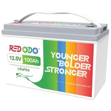 Redodo 12V 100Ah LiFePO4 Lithium Battery for RV Marine - Very Good Condition