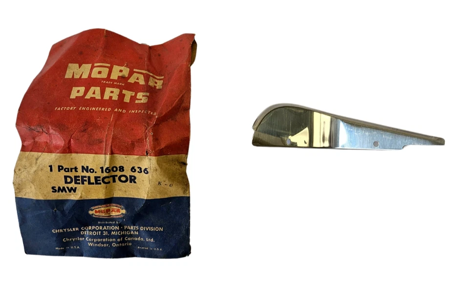 Dodge Plymouth 1955-1956 ala de ventilación derecha deflector de lluvia 1608636 nuevo en stock Foto 2 de 4