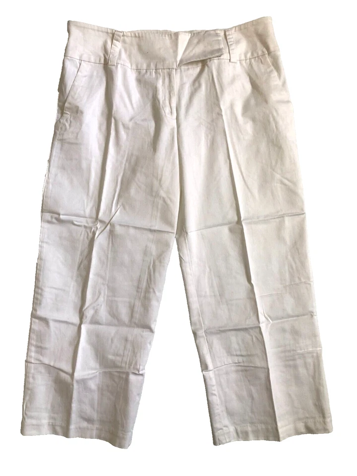 ALYX Size 10 ( 33x22 ) White Crop Pants Stretch Straight Mid-Rise Women's - Image 2 of 4