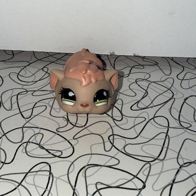 LITTLEST PETSHOP PET SHOP LPS #1173 HASBRO COCHON D'INDE ROSE & BEIGE YEUX VERT