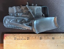 Vintage 1978 Bergamot Brass Works Bulldozer Belt Buckle K-38 USA