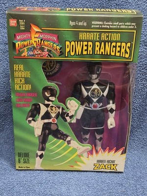 BANDAI Mighty Morphin Powrer Rangers (1994) ZACK Karate Action (Sealed)