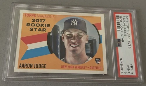 2017 Topps Archives Aaron Judge Rookie Star insert PSA 9 MINT New York Yankees