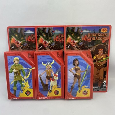 Hasbro Dungeons Dragons Venger Master Diana Hank Bobby Sealed Figure Lot Of 3