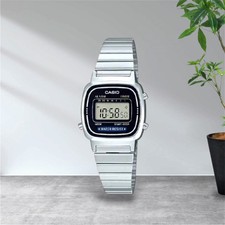 CASIO Collection LA670WA-1A2JF Digital Watch Slim Stainless Steel
