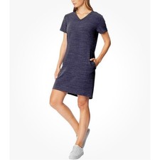 NWT 32 Degrees Cool Womens V-Neck Short Sleeve Pocket T-Shirt Dress Skipper •S•