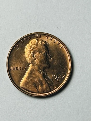 1937-S Lincoln Wheat Penny Cent ~ Gem BU (red) #11