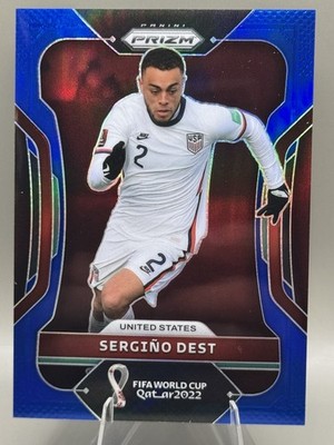 Sergino Dest United States 2022 Panini Road World Cup Blue Prizm /299 PSV