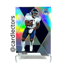 2020 Panini Mosaic Football A.J. BROWN #190 Silver PRIZM SP Tennessee TITANS AJ