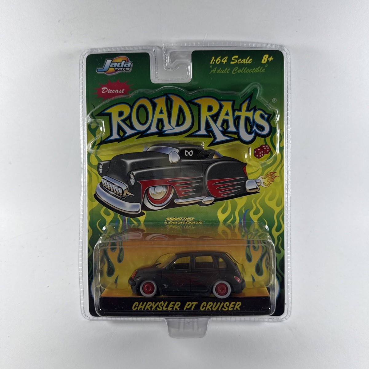 Jada Toys Road Rats Chrysler PT Cruiser Black And Red Scale 1:64