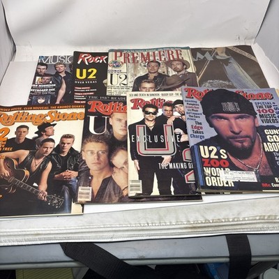 Lot of Vintage U2 Magazines - Rolling Stone, Musician, Spin - See Desc. 4 List