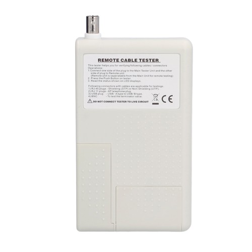 Netzwerkkabeltester 4-in-1 Koaxialkabeltester Für RJ45 BNC RJ11 USB B - Bild 6 von 24