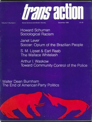 TRANS-ACTION Socialogical Racism Soccer Brazil Wallace ++ 12 1969