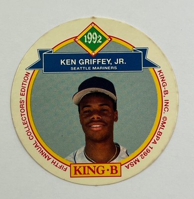1992 King B Disc # 8 - Ken Griffey Jr Seattle Mariners MLB HOF er - Free Ship ##
