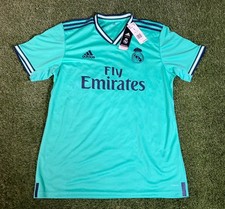 Vintage NWT Adidas x Real Madrid FC Deadstock Hi-Res Green Men's Soccer Jersey