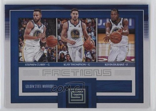 Stephen Curry/Kevin Durant/Klay Thompson #10 2017 Panini Status Factions card