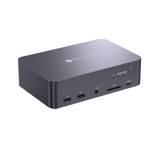 iDock C20 USB-C KVM Switch Docking Station for 2 Laptops, 4K Dual Monitor Design