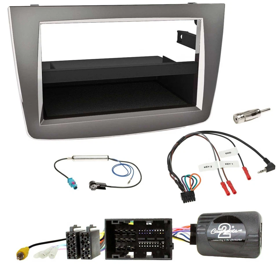 JVC Bluetooth DAB USB Lenkrad Autoradio für Alfa Mito 2014-2018 955 silber - Bild 3 von 4