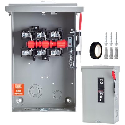 #ad #ad 60 Amp Disconnect Switch 3 Pole 110 240V Non Fusible Safety Switch Indooramp;Outd $89.33