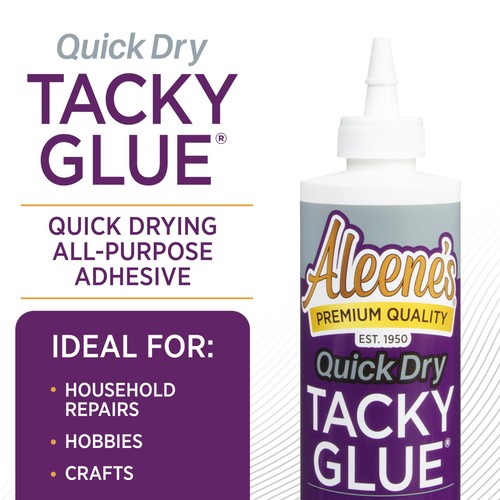 Aleene's AR7-10 17843 Quick Dry Tacky Glue, 8 oz., Multicolor - Picture 2 of 8
