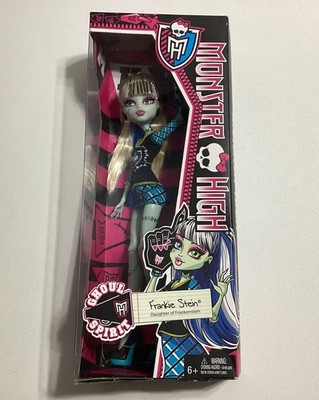 Frankie Stein Doll Monster High Ghoul Spirit w/ Cheer Foam Finger 2013