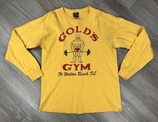 Vintage 90  s Golds Gym Men  s Longsleeve Shirt Sz L Muscle Ft. Walton Beach FL