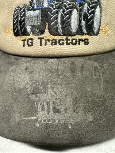 VTG Strapback K-Products Cap New Holland Tractor Trucker Khaki - Made In USA - Picture 3 of 9
