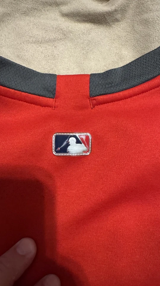 Nike MLB Boston Red Sox Red/Gray Authentic Collection Sweatshirt NKA6-176N LARGE - Image 2 of 4
