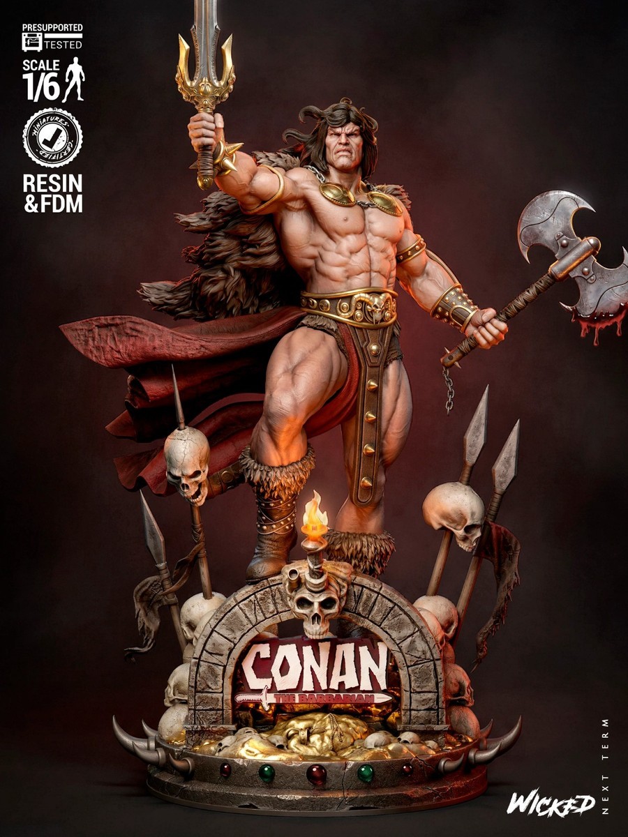 Conan the Barbarian | 1/8 Scale Resin Kit | Legendary Warrior