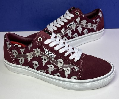 VANS Old SKool Primitive Dirty P Maroon Mens Size 9 Skate Shoes - NEW w/o Box