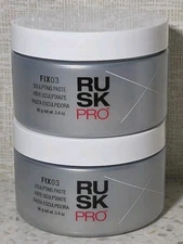 Lot Of 2 Rusk Pro Fix03 Sculpting Paste Sculpt & Define Texture 3.4 oz Each 