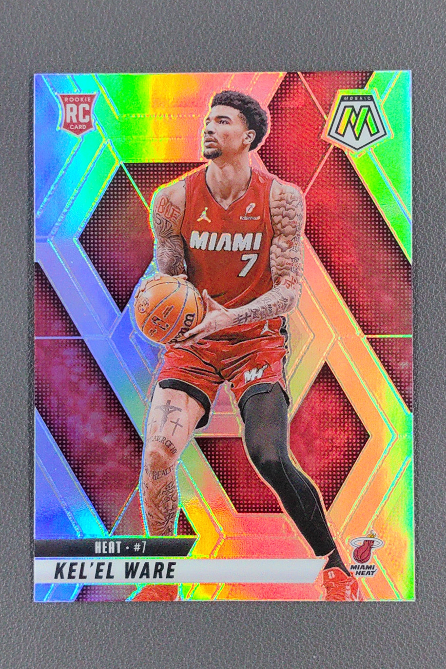 2024-25 Panini Mosaic Kel’el Ware Silver Prizm RC #232 Heat