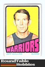1972-73 Topps Basketball Golden State Warriors Jeff Mullins #85