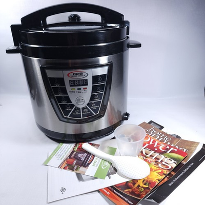 #ad #ad 💥 Excellent Power Pressure Cooker XL 8 Quart Silver Black PPC780 Free Shipping $99.99