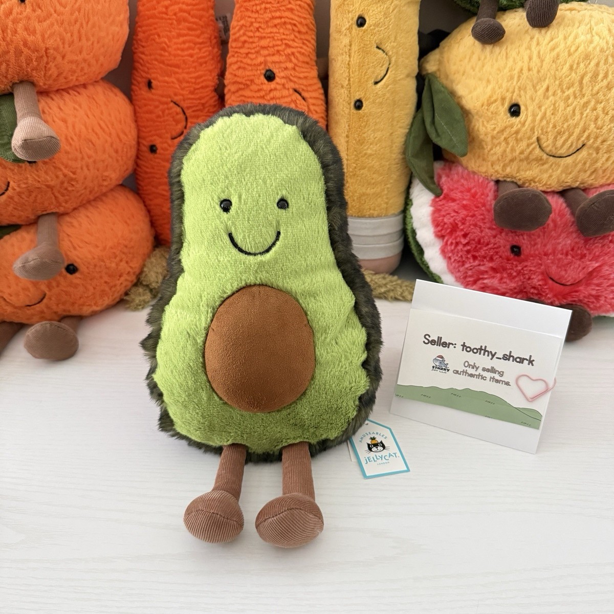 Jellycat Medium Amuseable Avocado BNWT - 100% Authentic - Ship