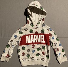 Marvel Avengers Boys Fleece Pullover Hoodie Sweatshirt Size 4T Hulk Spider-Man