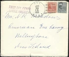1955 LITTLE AMERICA First Day Cancel Cover Pmk USS ATKA to New Zealand