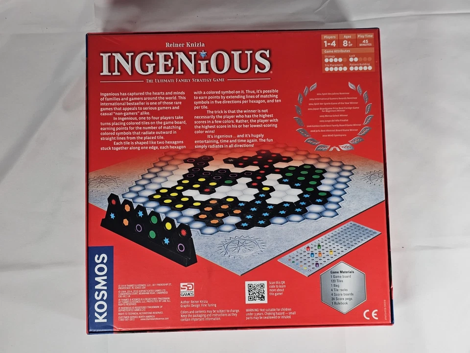 INGENIOUS The Ultimate Family Strategy Board Game (KOSMOS) Open Box - Image 3 of 4