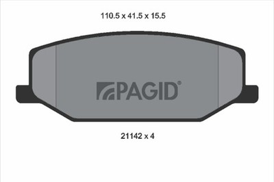 Bremsbelagsatz Scheibenbremse PAGID T0350N für SUZUKI SAMURAI JIMNY SN SUPER Bus