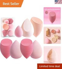 Makeup Sponge Set Blender Sponges 7 Pcs for Liquid, Cream, and Powder, Latex ...