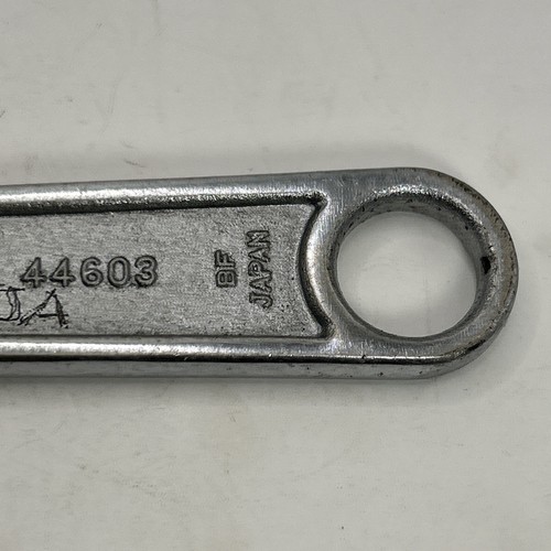 Vintage Craftsman 200 mm 8" Adjustable Wrench 44603 BF Japan *Owners Marks* - Imagen 8 de 11