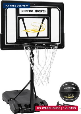 DEBERG Swimming Pool Basketball Hoop Set Height-Adjustable Portable Pool Basketb