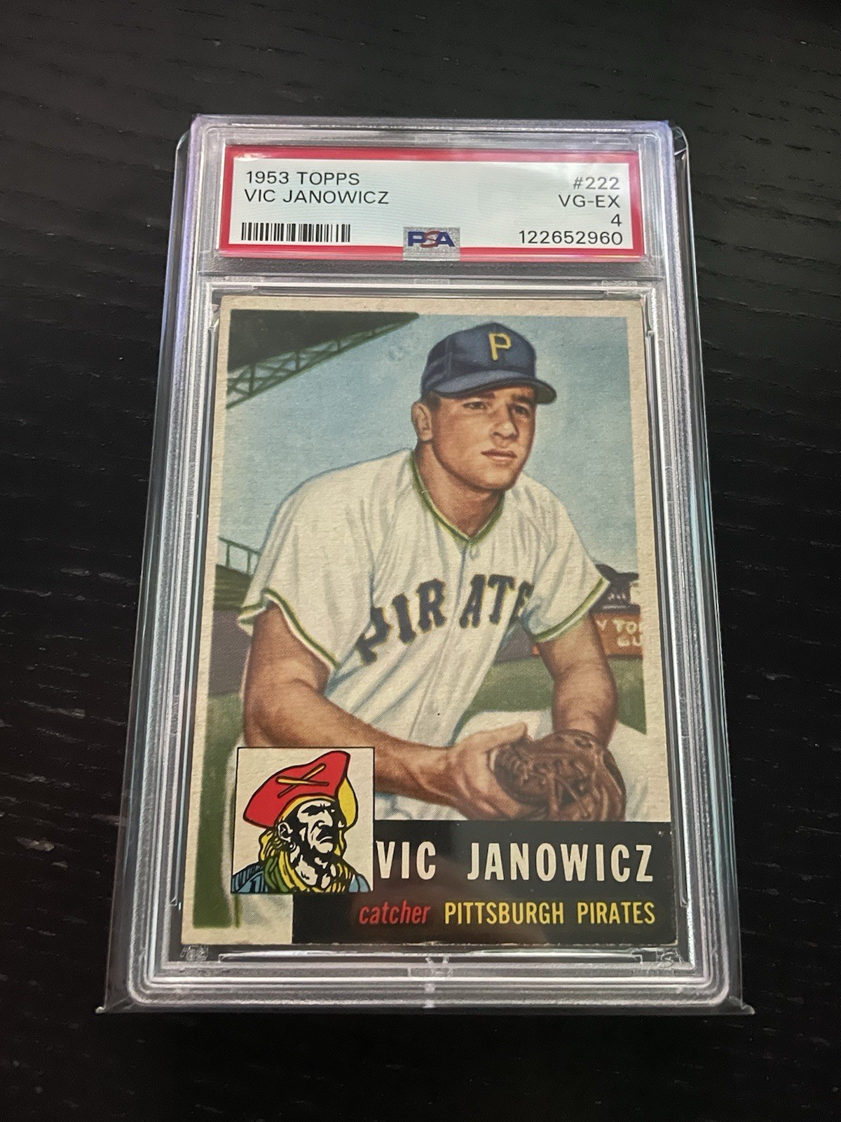 1953 Topps - #222 Vic Janowicz PSA 4